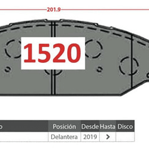 Pastillas Freno Delanteras Cerámica Dodge Ram 1500 - 2019 +