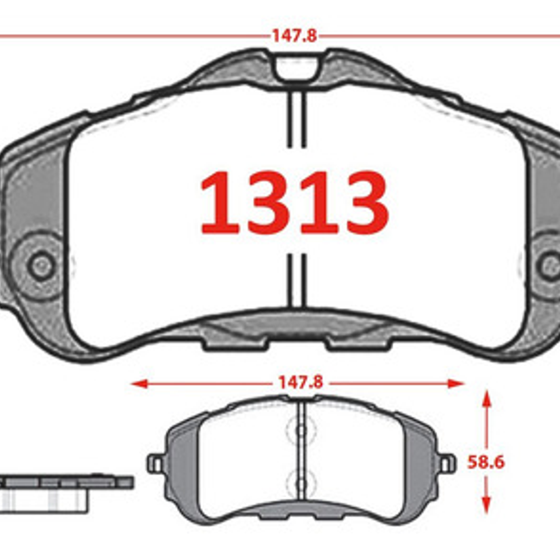 Pastillas Freno Delanteras Cerámica Para Peugeot 308 2013 + 5