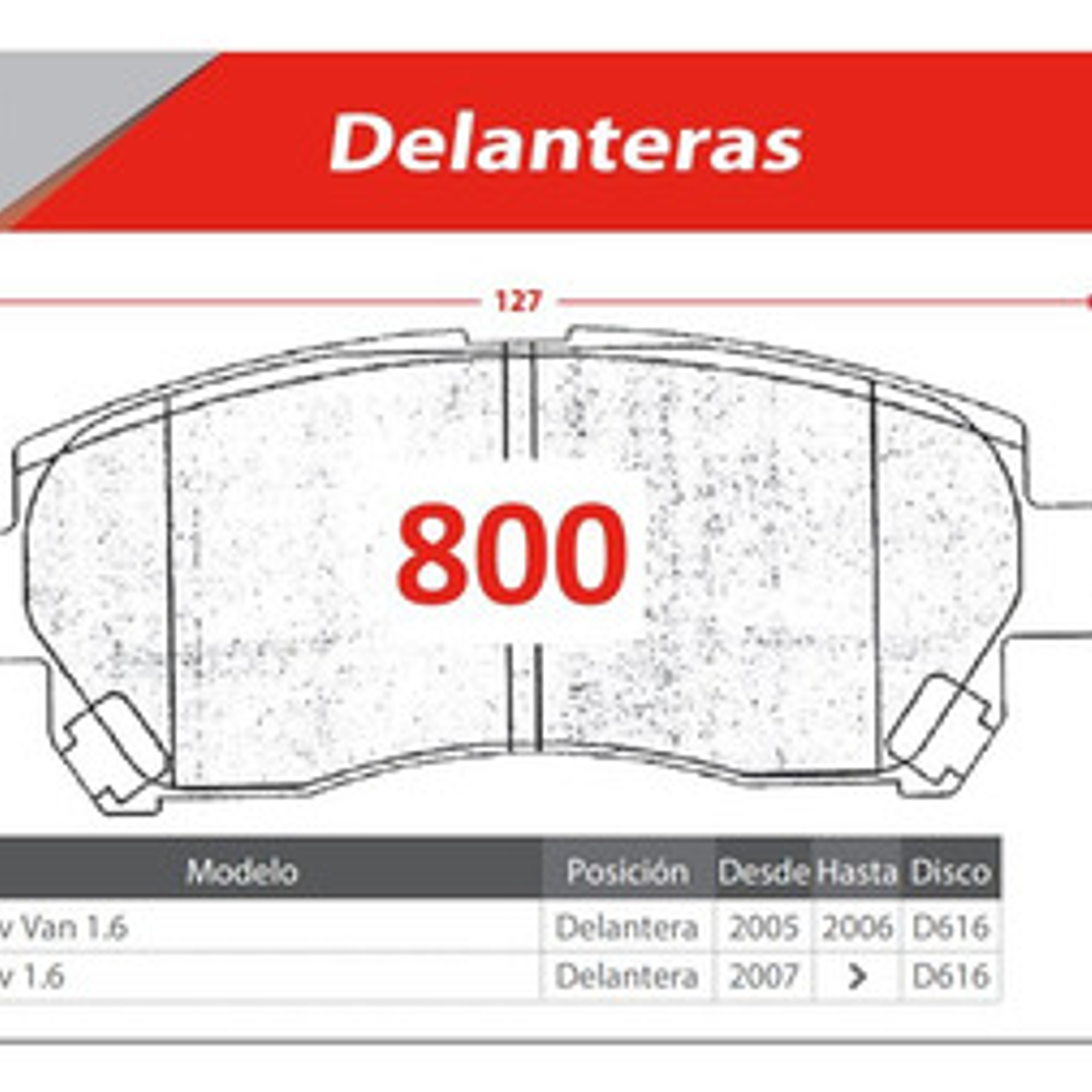 Pastillas De Frenos Delanteras Suzuki Apv 1.5 -1.6 2006-2018 2