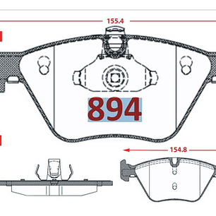  Pastillas De Frenos Delanteras Bmw X1 2009-2015