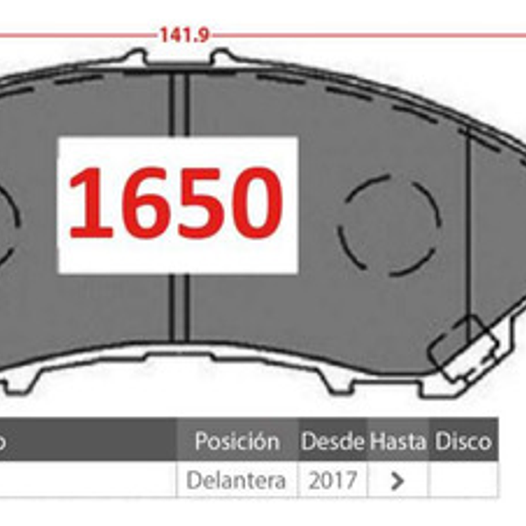 Pastilla De Freno Delantera Toyota Rush 1.5 2017 En Adelante 2