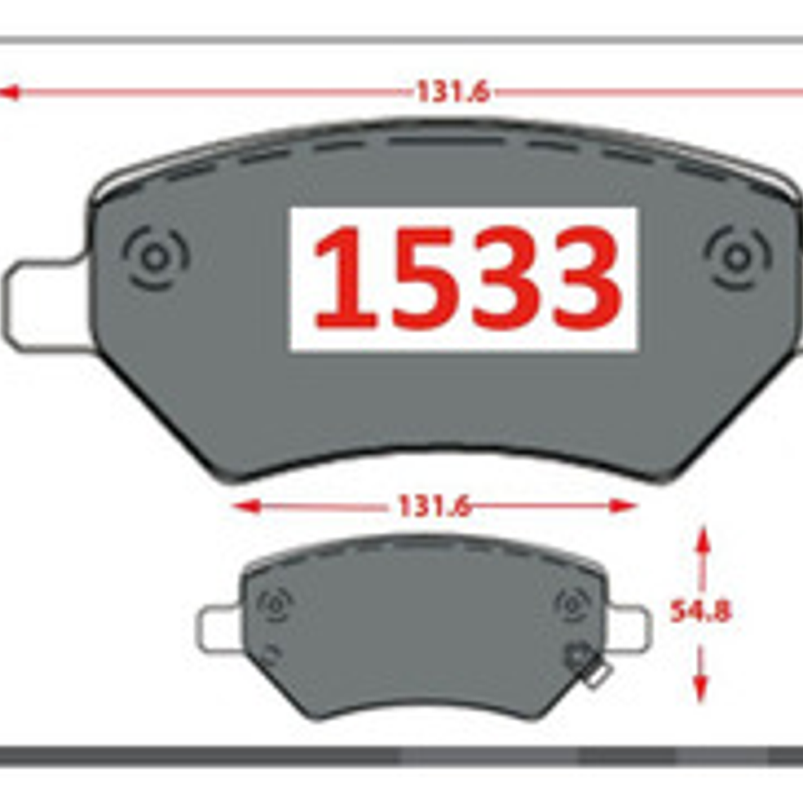 Pastillas Freno Delanteras Chery Tiggo 2 - 2016 En Adelante 2