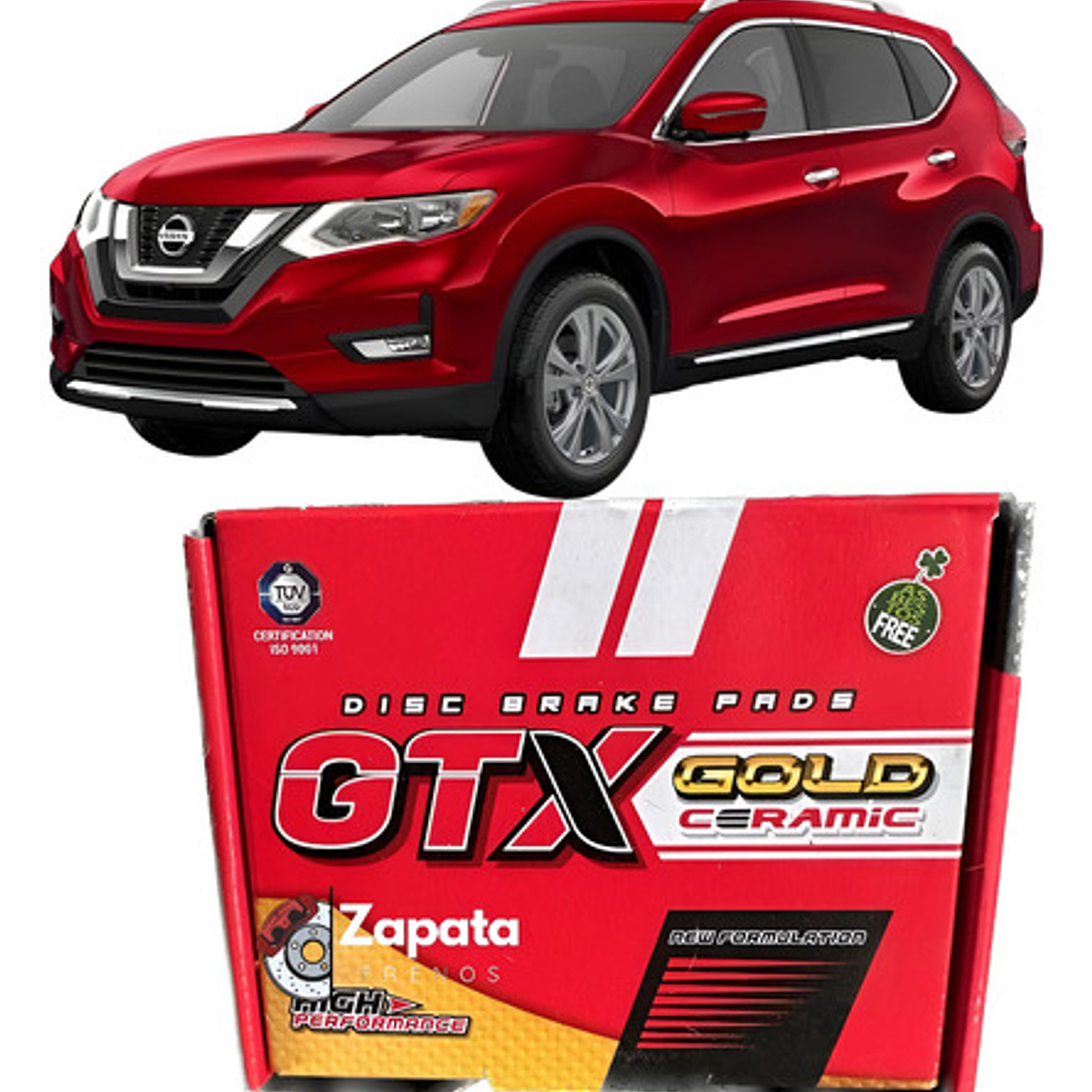 Pastillas Frenos Traseras Cerámica Nissan X-trail 2015-2019 1