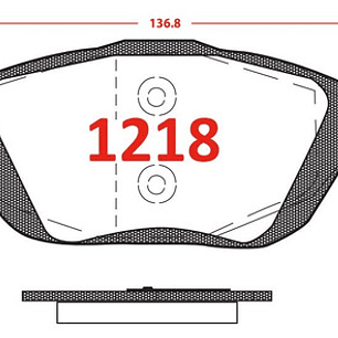 Pastillas Freno Delant + Traseras Para Citroen C3 2010 2020