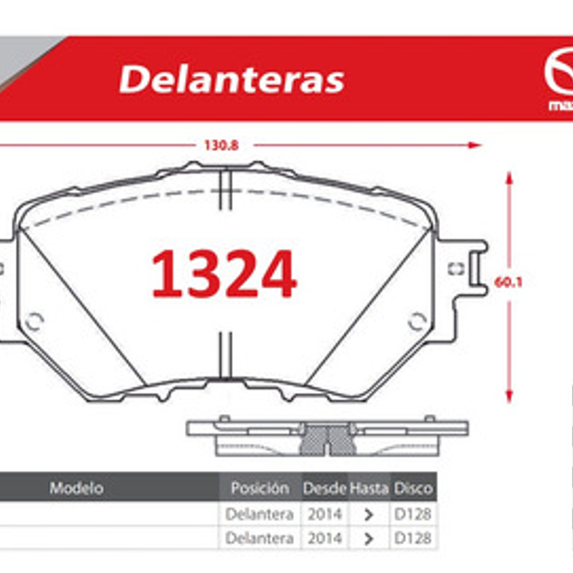 Kit Discos De Freno + Pastillas Mazda 3 1.6 2014-2019 4