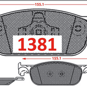 Pastillas Freno Delanteras Nibk - Renault Clio 1.2 Año 2012+