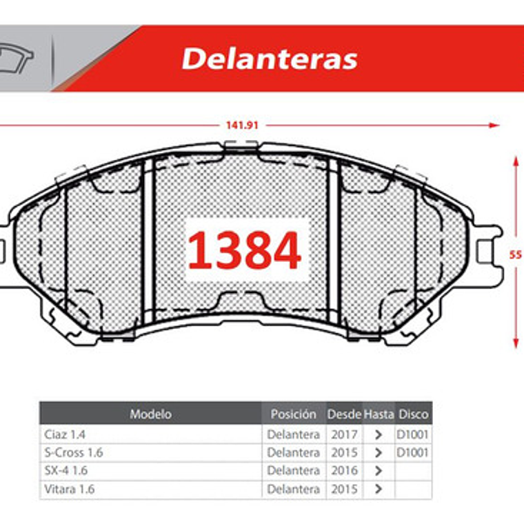 Discos Freno Delanteros + Pastillas Para Suzuki Ciaz 2017+ 5