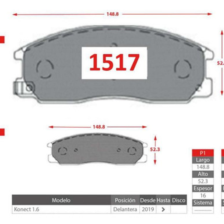 Pastillas De Frenos Delanteras Gtx - Brilliance Konect 2019+ 2