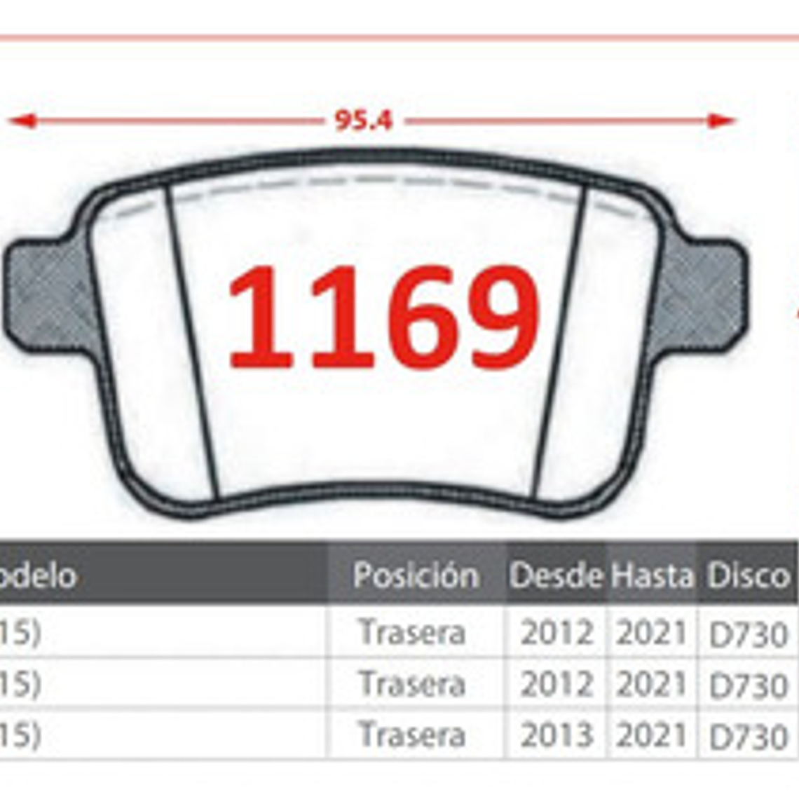 Pastillas De Freno Traseras Gtx - Mercedes-benz Citán 2012+ 2