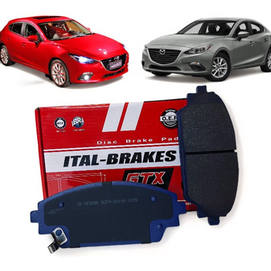 Kit Discos De Freno + Pastillas Delantera Mazda 3 Año 2014 + 2