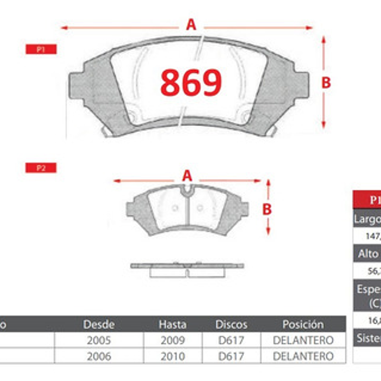Discos Freno Con Pastillas Para Chevrolet Uplander 2005 2010 3
