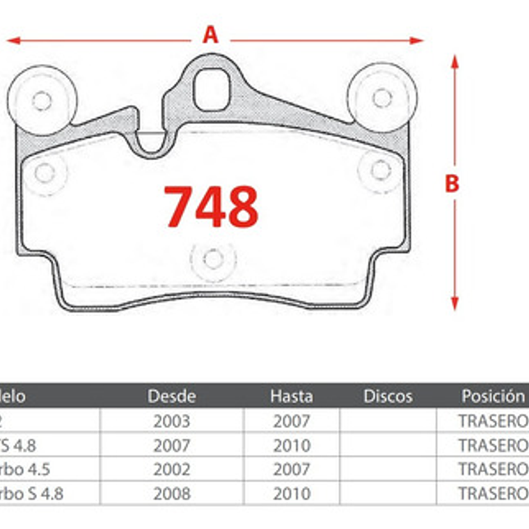 Pastillas Freno Traseras Brembo Porsche Boxster 2012 + 4