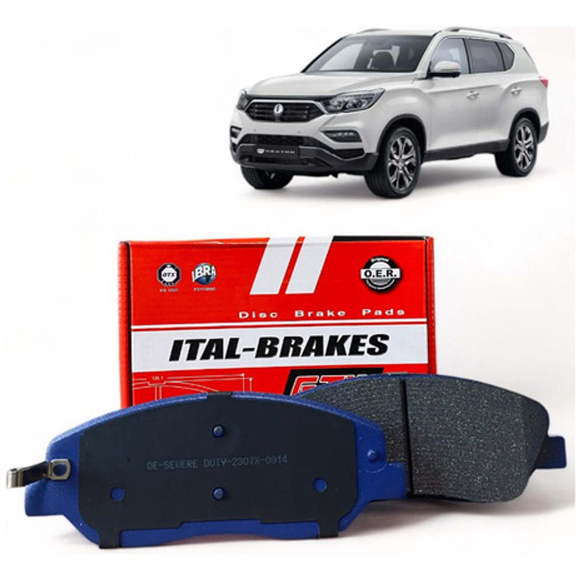 Discos Y Pastillas Freno Delanteras Ssanyong Rexton 2017 - 4