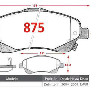 Pastillas De Frenos Delanteras Toyota Avensis Lei 2004-2009