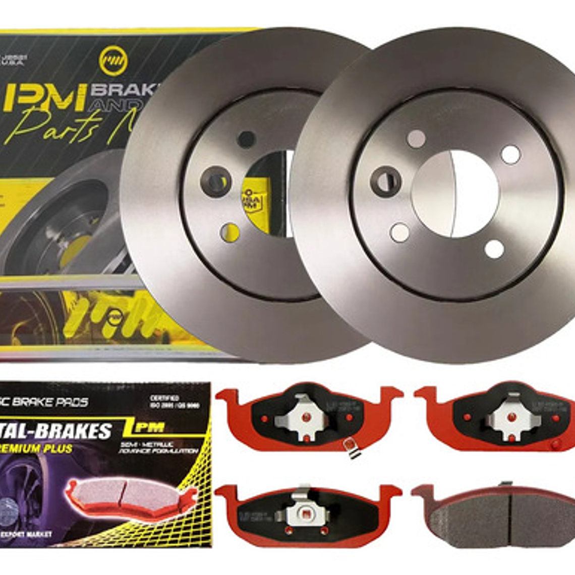 Par Discos Freno Con Pastillas Para Mg 3 1.5 2012 2024 1