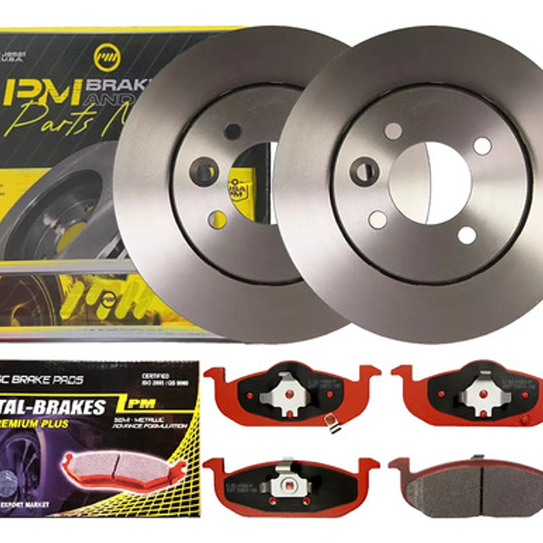 Par Discos Freno Con Pastillas Para Mg 3 1.5 2012 2024 1