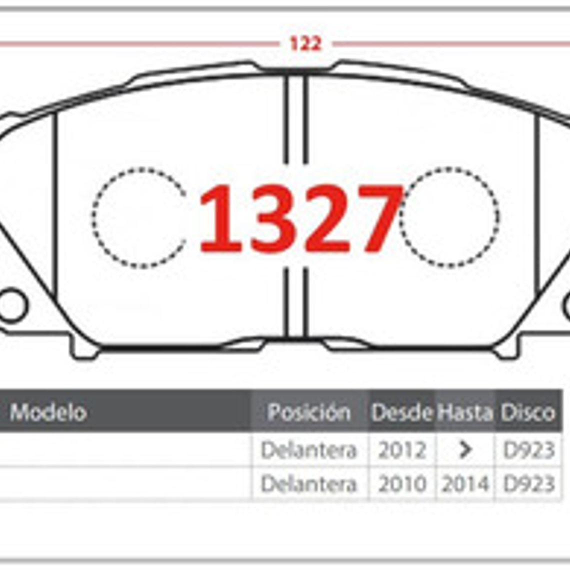 Pastillas De Frenos Delanteras Toyota Prius 1.8 2010-2014 2