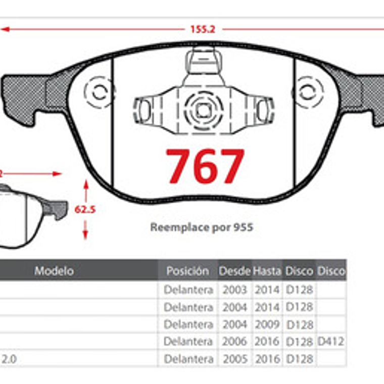 Kit Discos De Freno + Pastillas Mazda 3 2003-2013 3