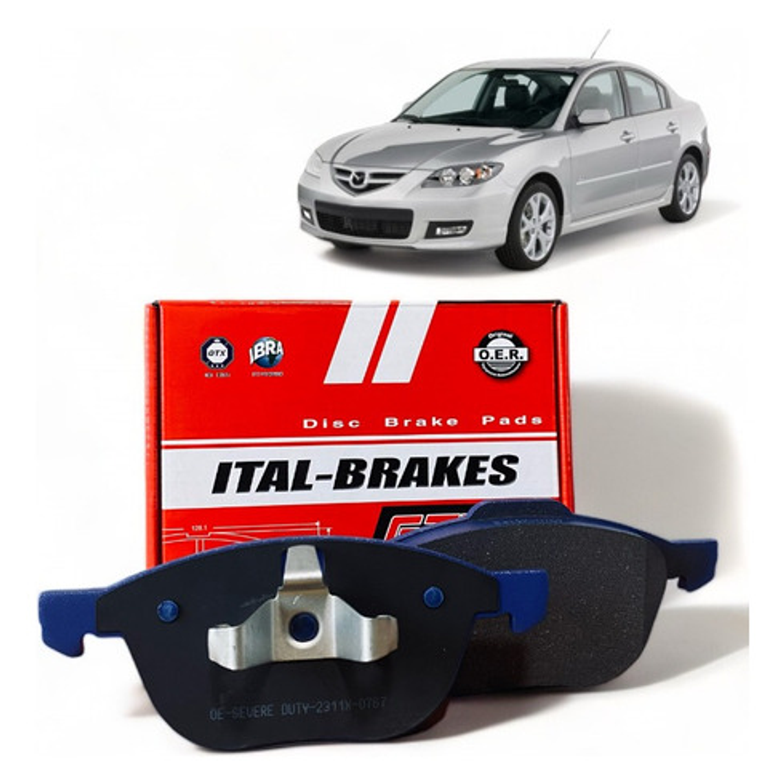 Kit Discos De Freno + Pastillas Mazda 3 2003-2013 4