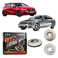 Discos Freno Delanteros Perforados Carbon Mercedes Benz A200 - Miniatura 2