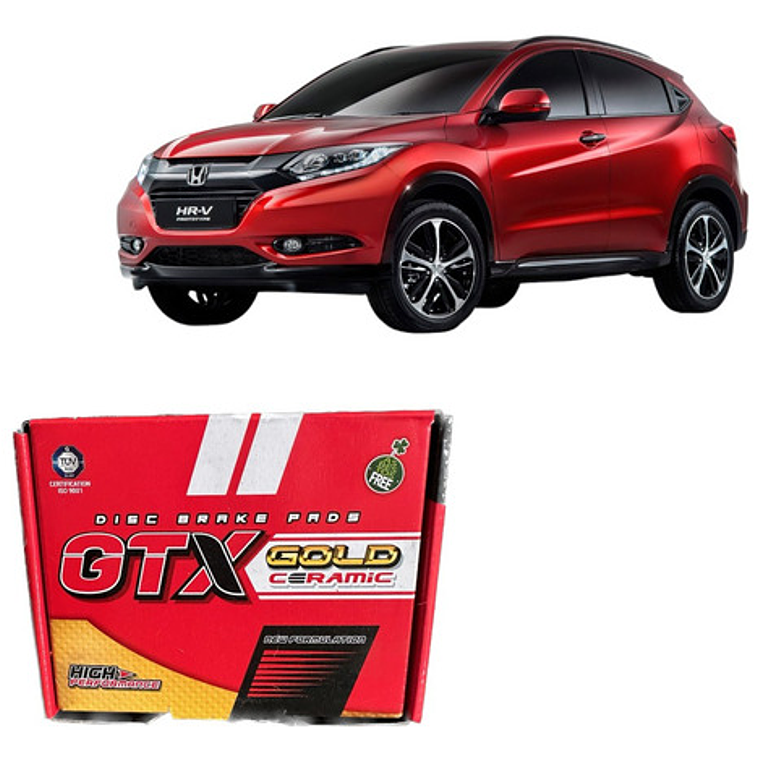 Pastillas De Freno Delanteras Gtx Cerámica Honda Hr-v 2015 + 1