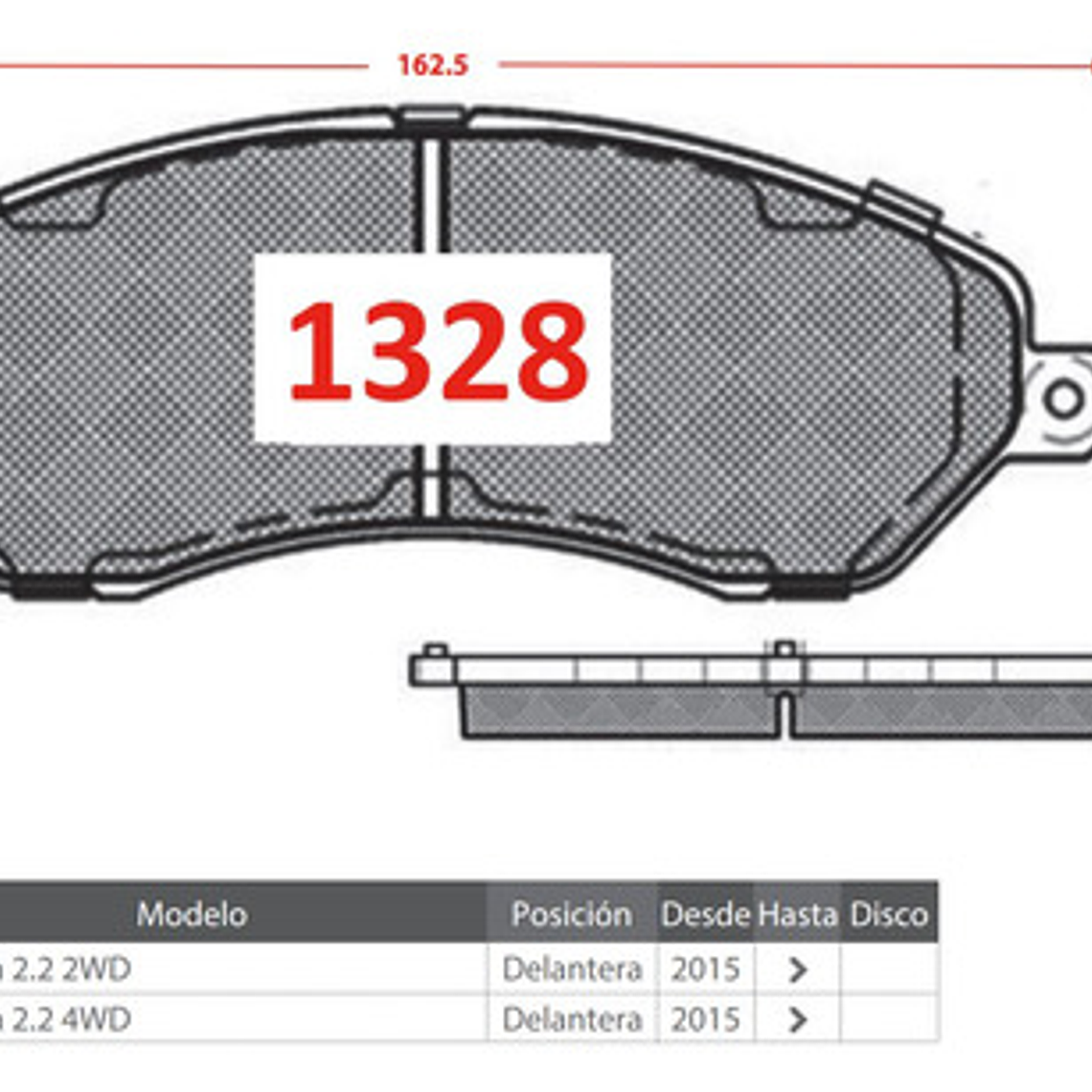 Pastillas De Freno Delanteras Gtx - Tata Xenón 2015 + 3