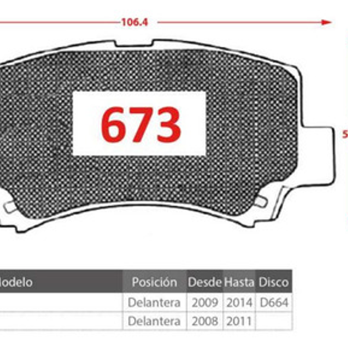 Pastillas Freno Delanteras Cerámica Dfm Cargo 2010+ 3