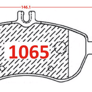 Pastillas Frenos Delanteras Cerámica Mercedes Benz C180 W204
