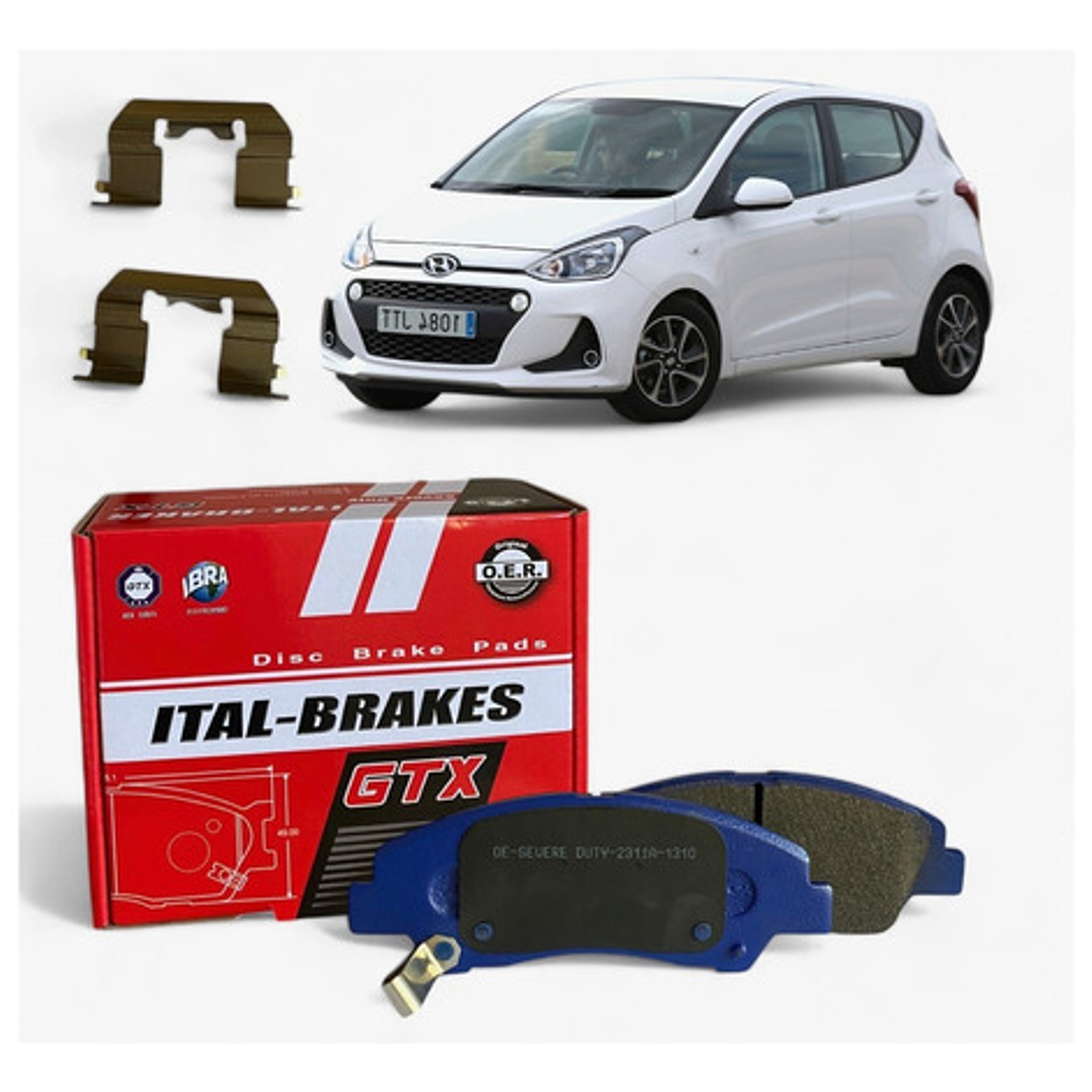 Discos Freno Delanteros + Pastillas Hyundai Grand I10 2014+ 5