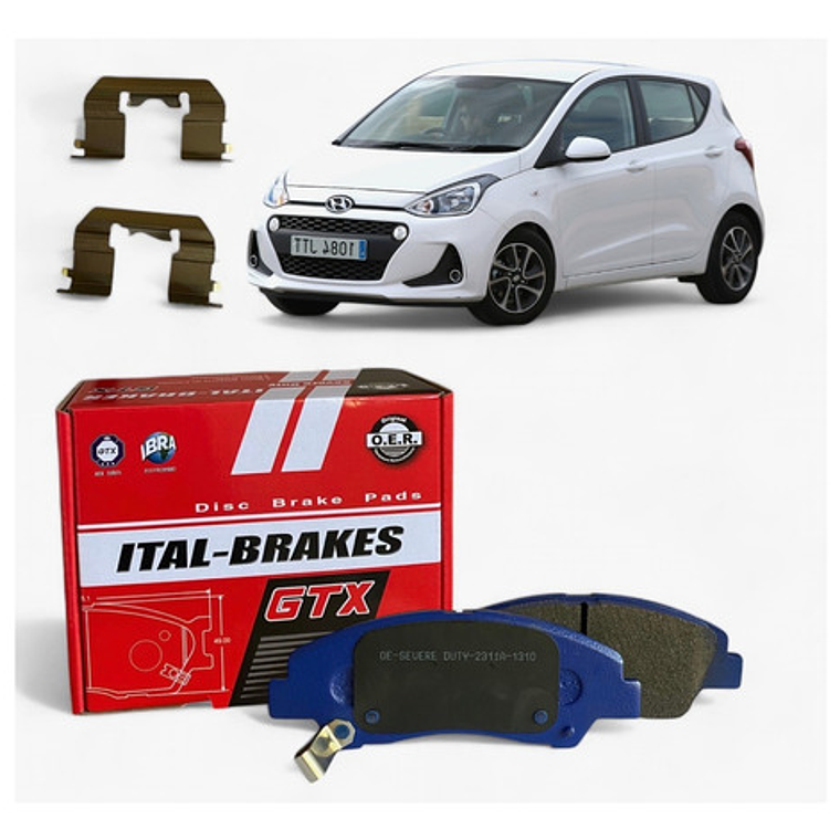 Discos Freno Delanteros + Pastillas Hyundai Grand I10 2014+ 5