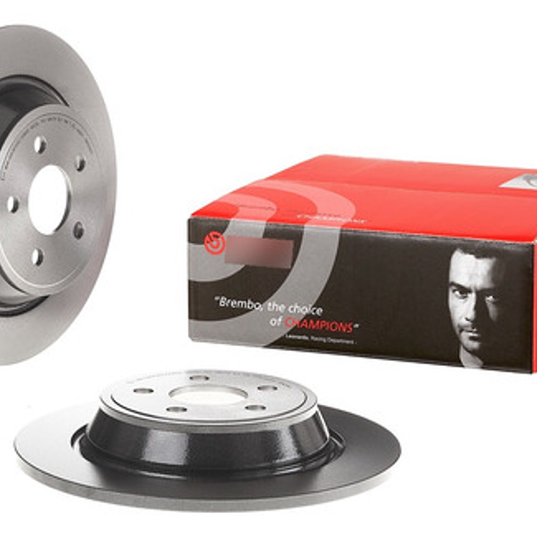 Par Discos Freno Trasero Brembo Ford Edge 2014 En Adelante 1