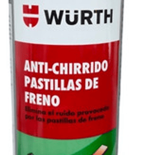 Antichirridos Para Pastillas De Frenos Wurth 300 Ml