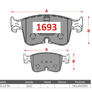 Pastillas Frenos Delanteras Cupra Formentor 2.0 2022 +