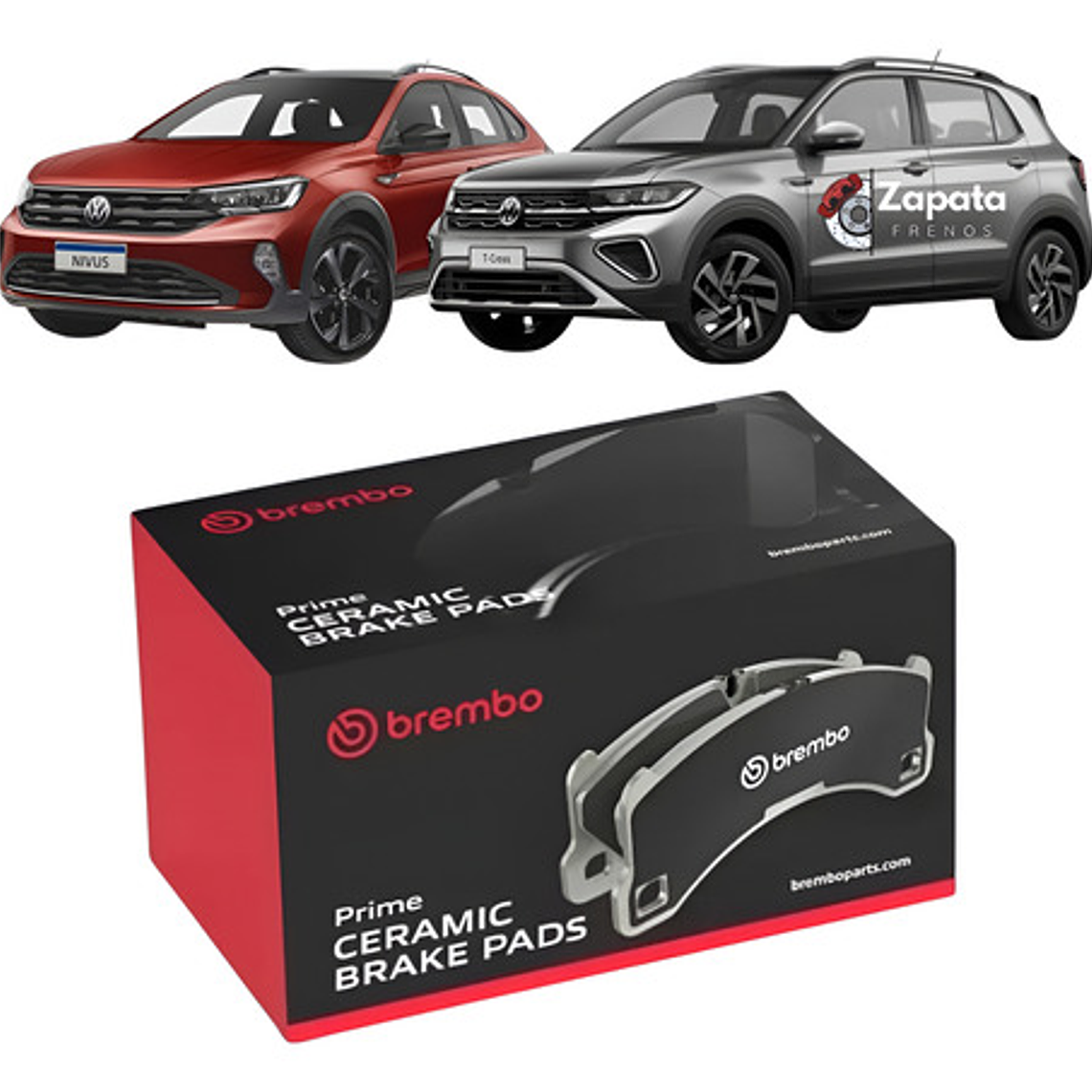 Pastillas Freno Traseras Brembo Volkswagen T-cross - Nivus 1