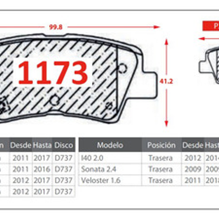 Pastillas Freno Delanteras Y Traseras Para Hyundai Veloster 3