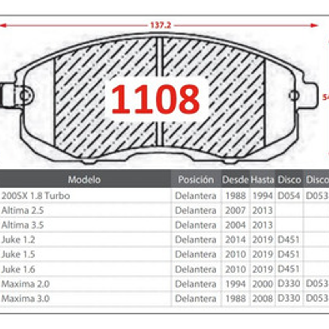 Pastillas De Frenos Delanteras Suzuki Sx4 2008-2013 2