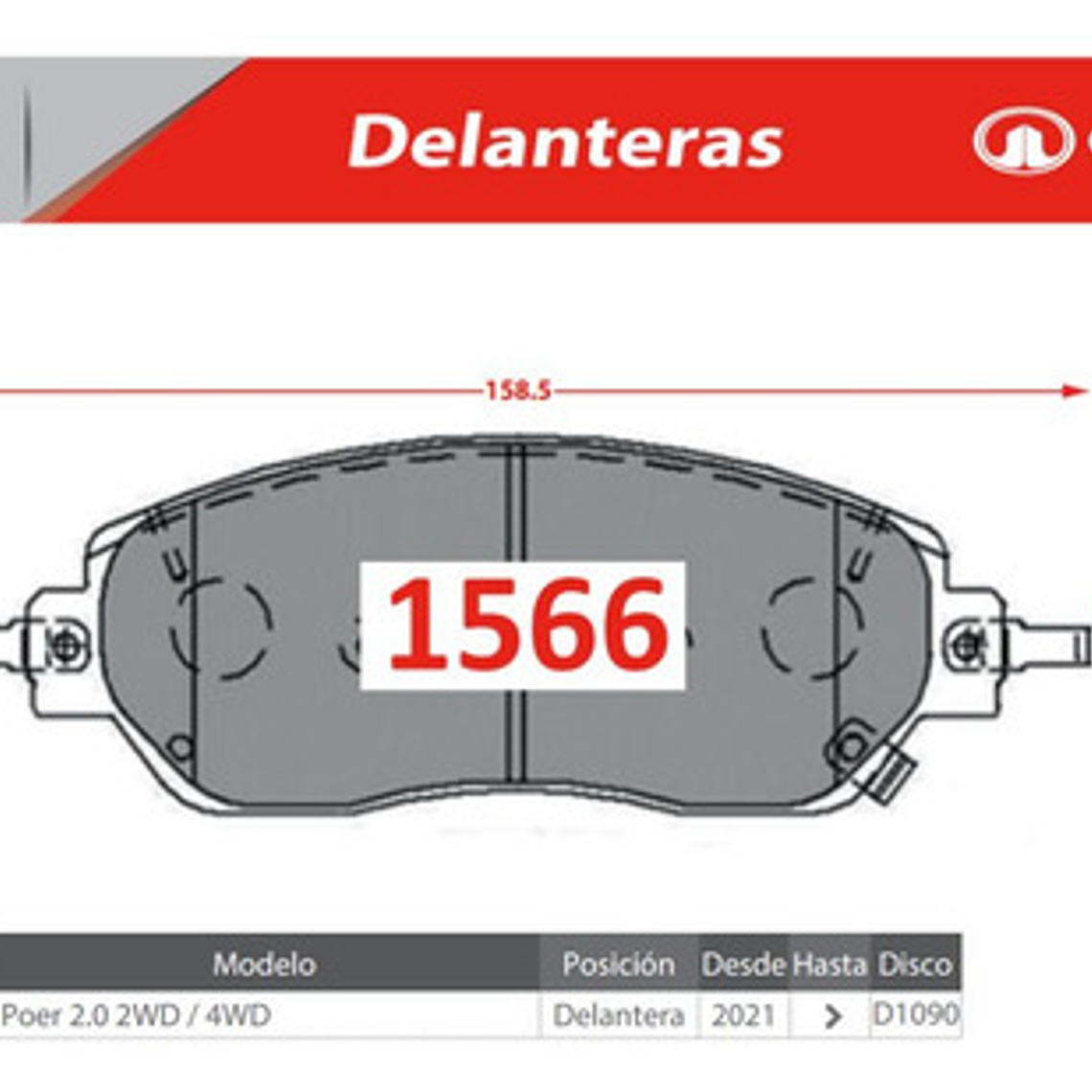 Pastillas De Freno Tras + Del Great Wall Poer 2.0 2020-2024 3