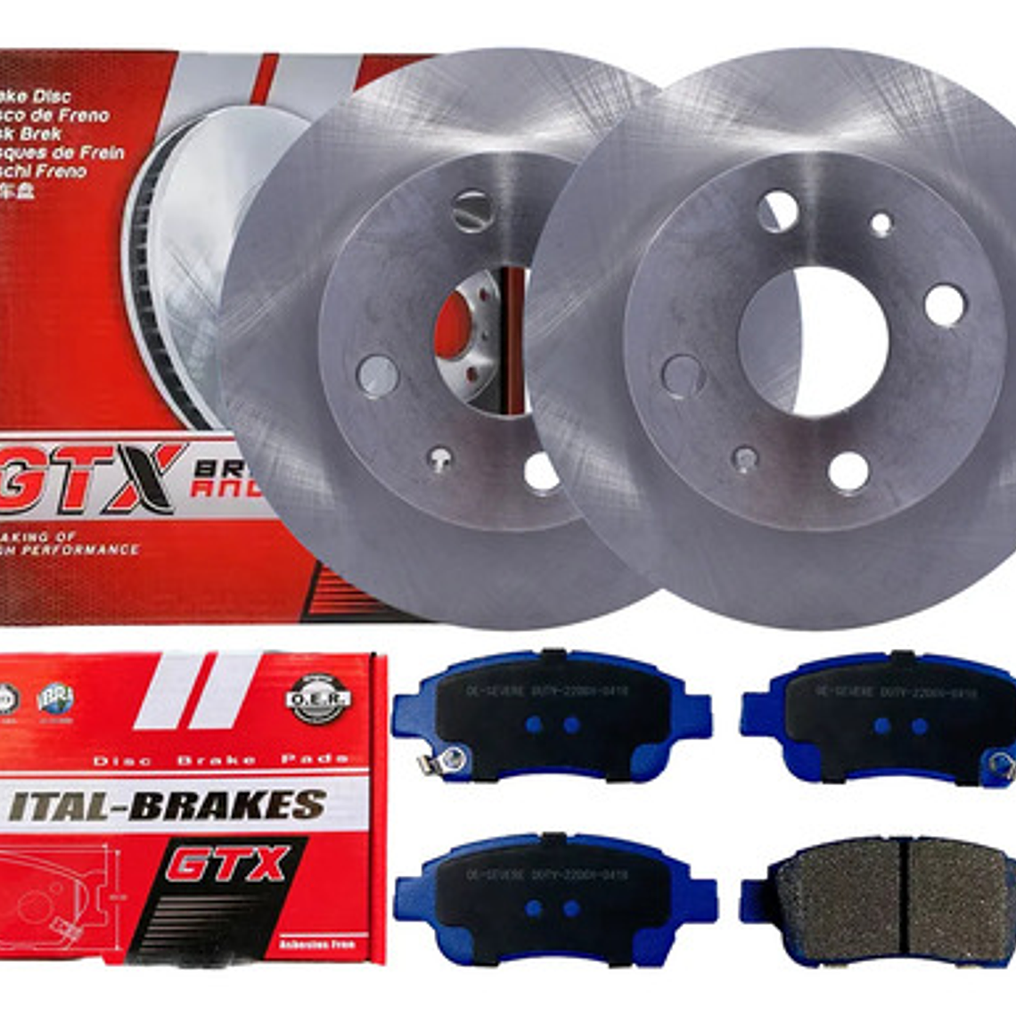 Discos Freno Con Pastillas Gtx Para Toyota Yaris 1999 2005 1