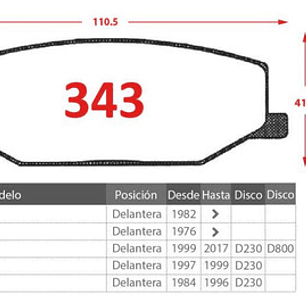 Pastillas De Freno Delantera Gtx - Suzuki Jimny 1999-2017