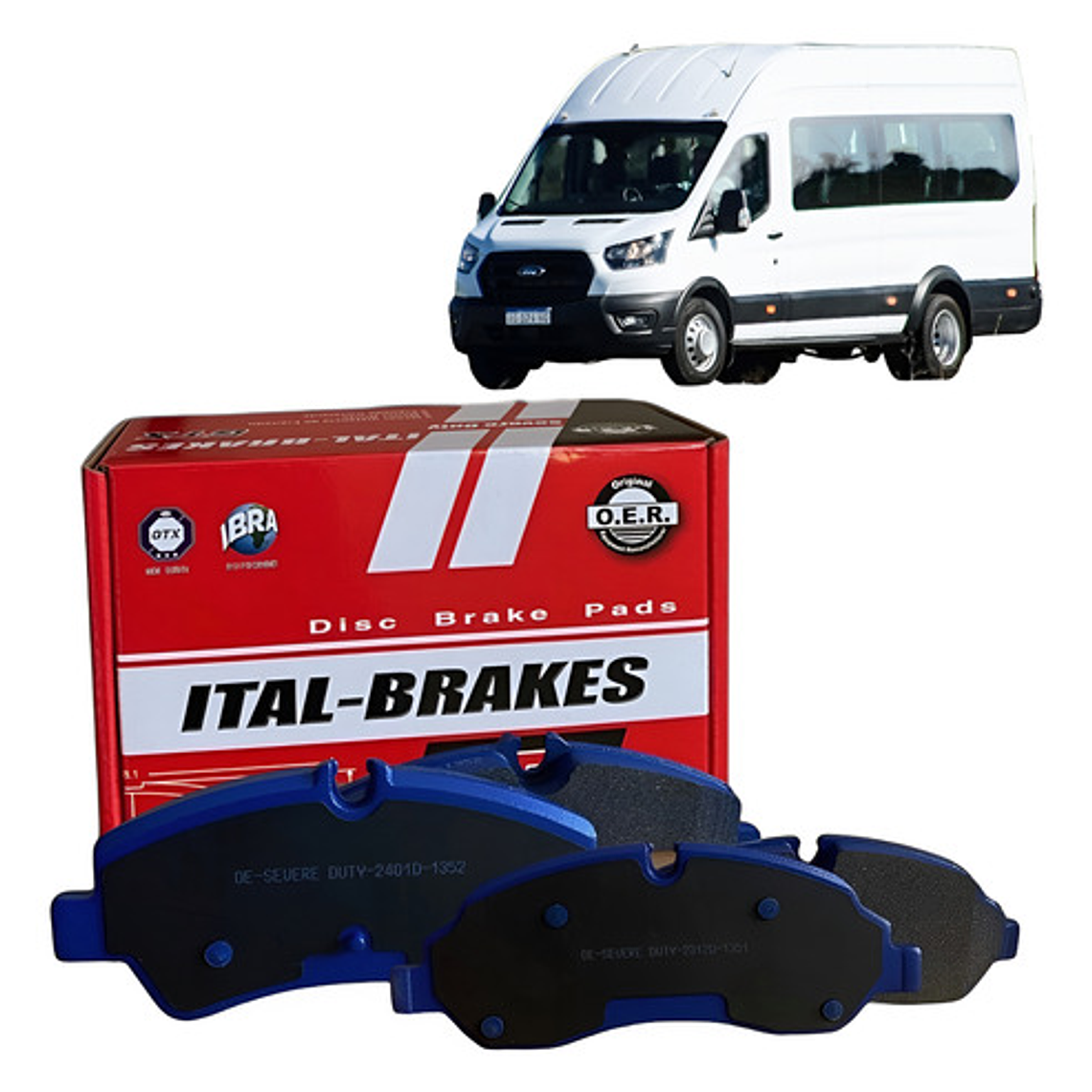 Pastillas De Freno Delanteras Ford Transit 2014-2023 1