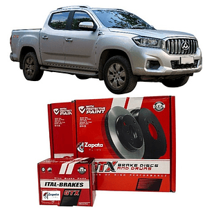 Discos De Freno Traseros + Pastillas Maxus T60 Año 2017+