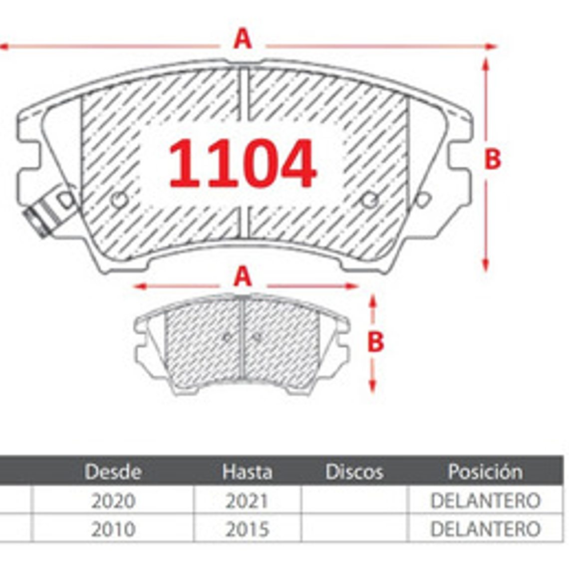 Pastillas Frenos Delanteras Brembo - Chevrolet Camaro 2012 + 4