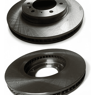 Par De Discos Freno Delanteros Para Mitsubishi Mirage 2012+