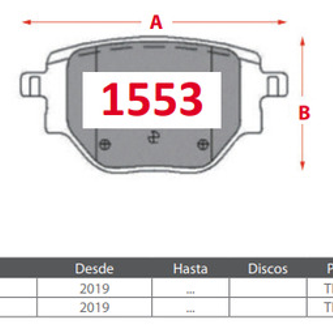 Pastilla Freno Traseras Gtx Cerámica Peugeot 2008 Año 2019 + 3