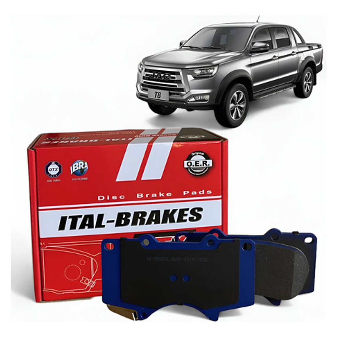 Pastillas Freno Para Jac T8 2022 2024 Delanteras Y Traseras 1