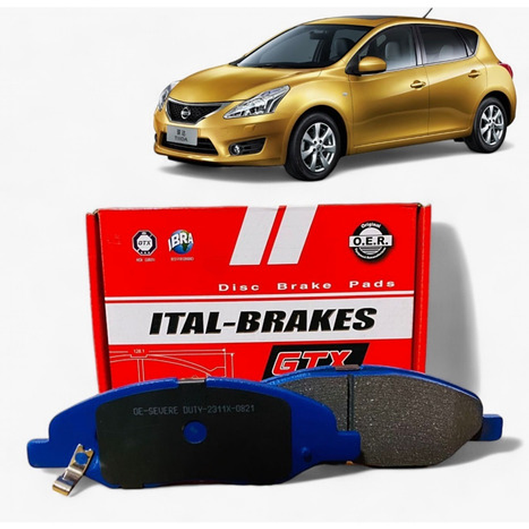 Pastillas Freno Delanteras +pastillas Nissan Tiida 2006-2018 2