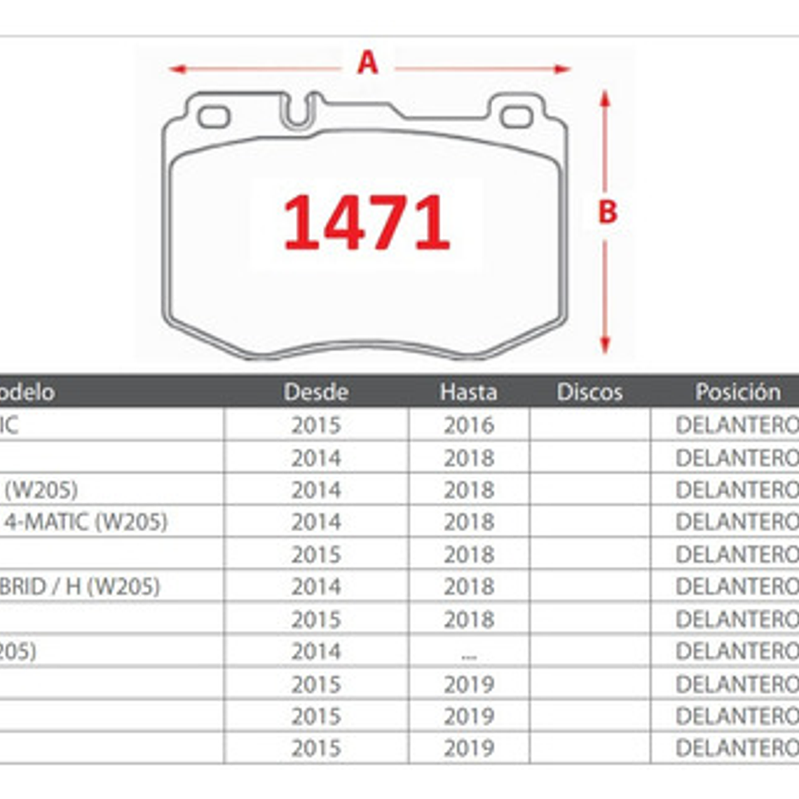 Pastilla Freno Brembo Delantera Mercedes Benz E200 2017 2022 3