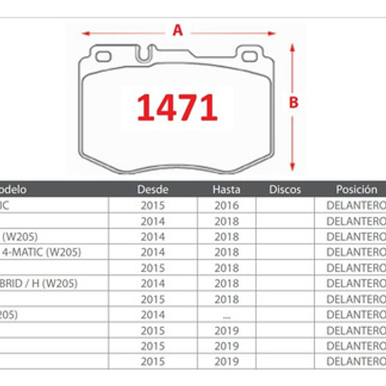Pastilla Freno Brembo Delantera Mercedes Benz E200 2017 2022 3