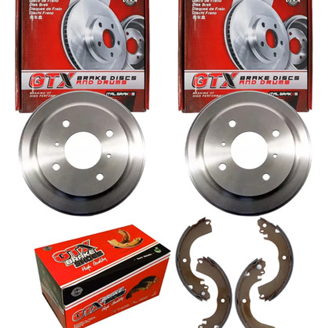 Tambores Freno Gtx (par) Para Nissan Tiida 2006+ 1