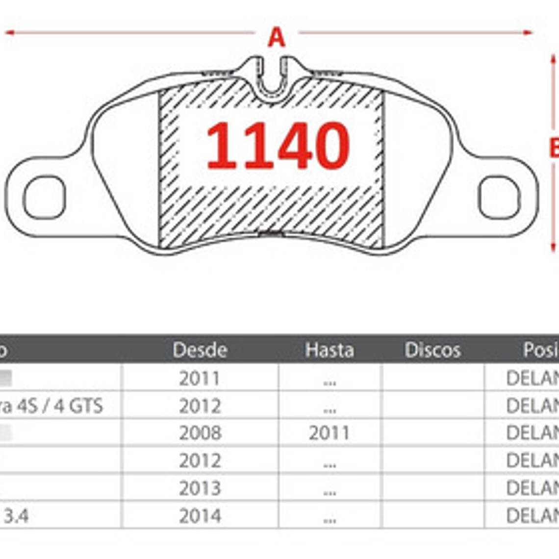 Pastillas Freno Delanteras Brembo Porsche Boxster 2012 + 2